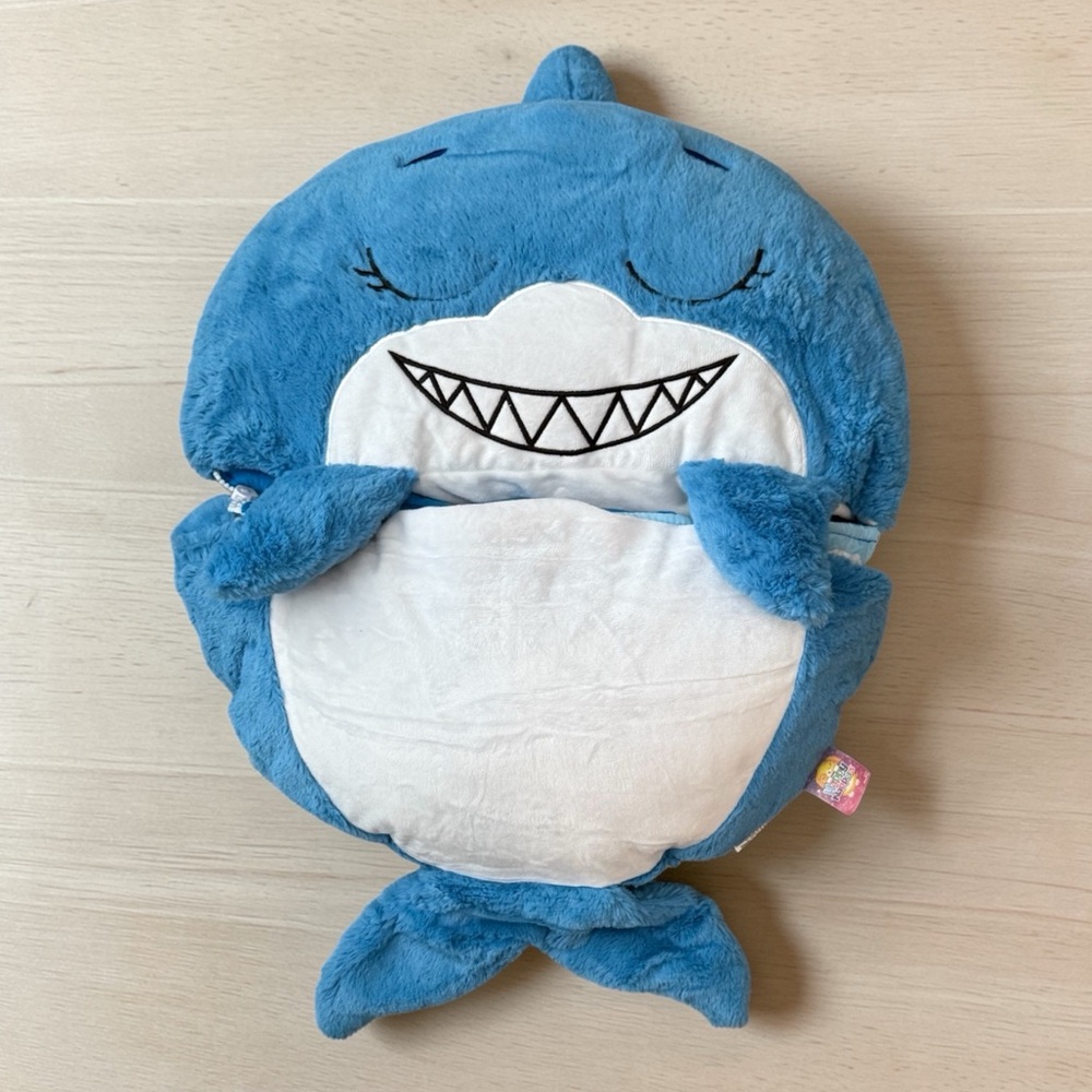 Blue Plush Shark Happy Napper